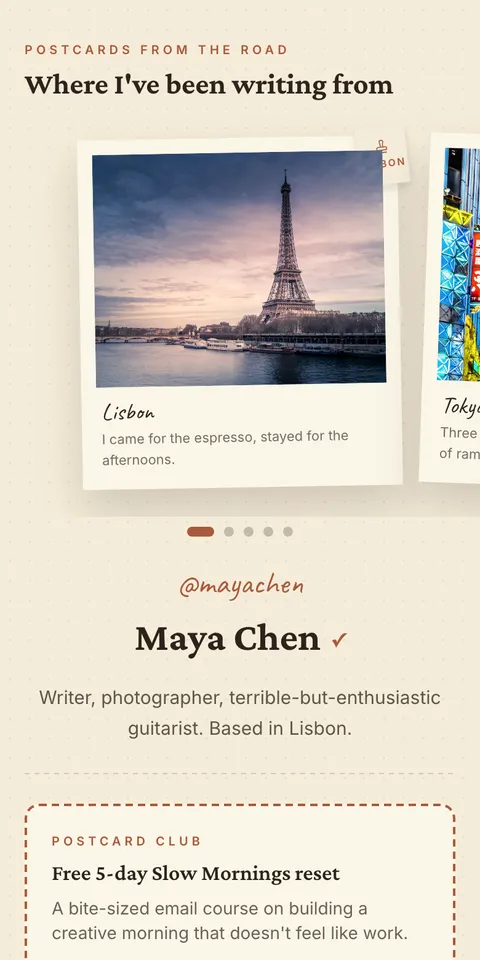 Postcard Carousel preview